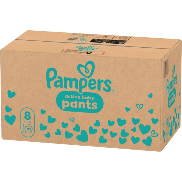 Фото - Одноразові підгузки-трусики Pampers Active Baby Pants Розмір 8 (17+ кг) 110 шт (80894754)